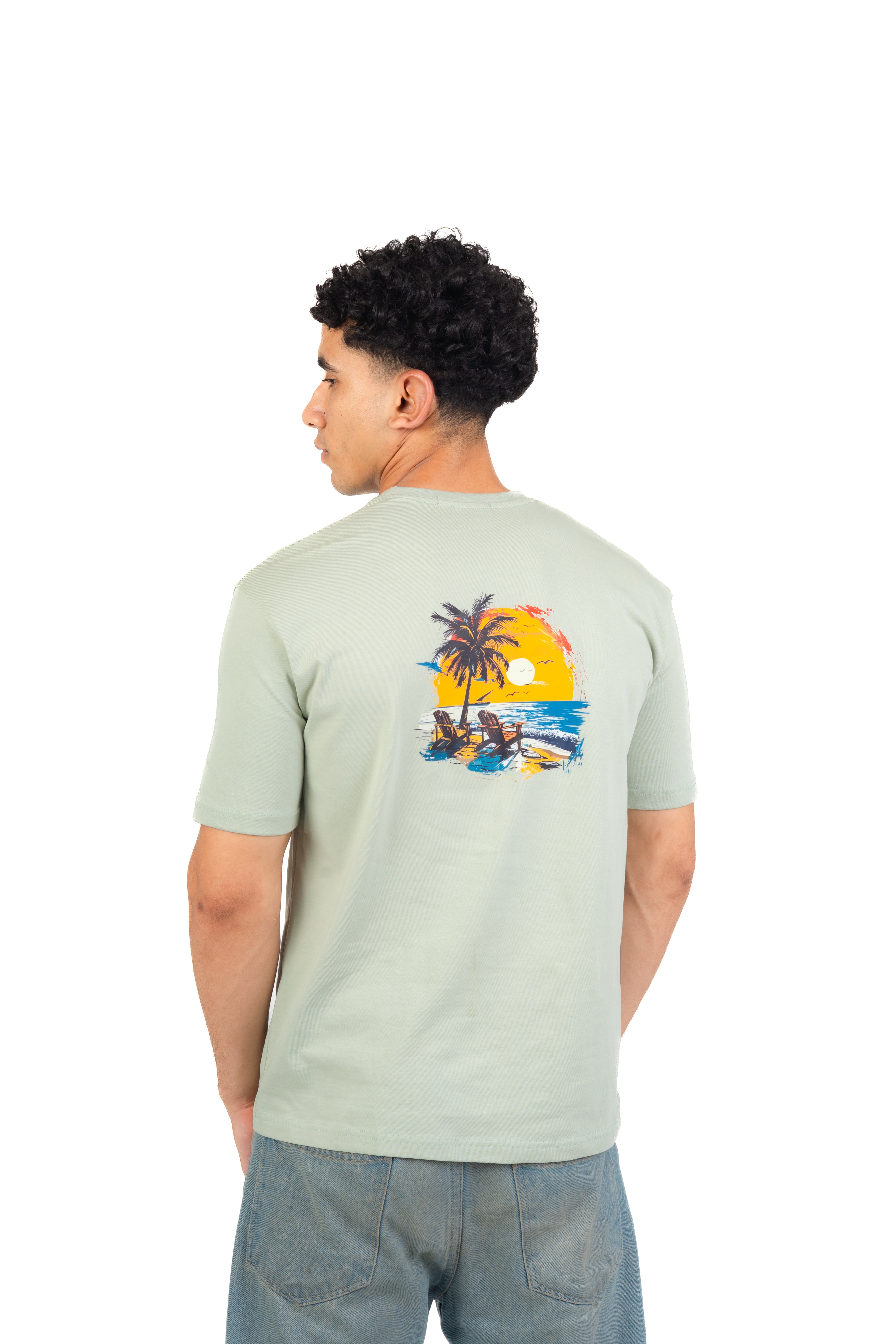 Regular Fit mint green t-shirt