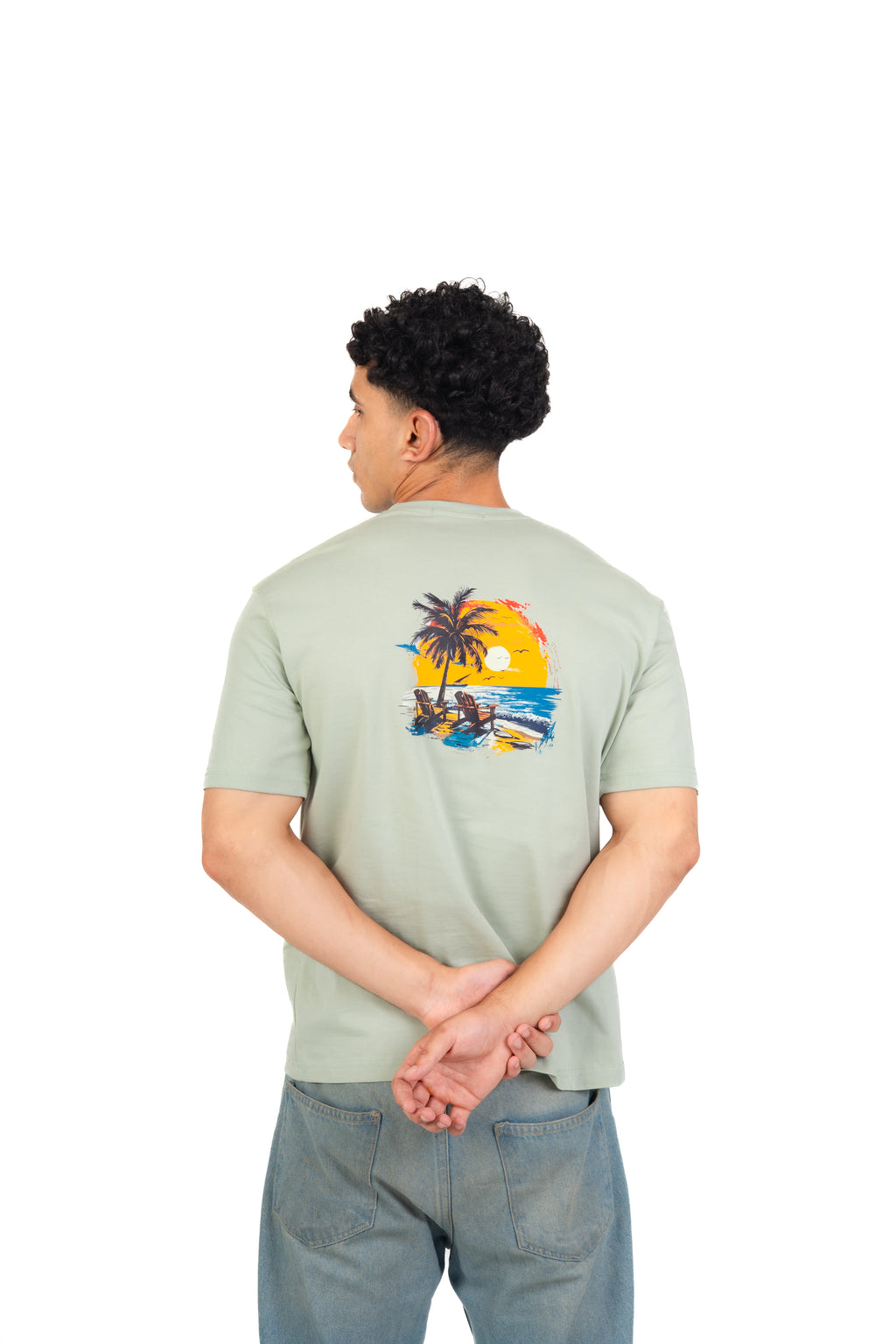 Regular Fit mint green t-shirt
