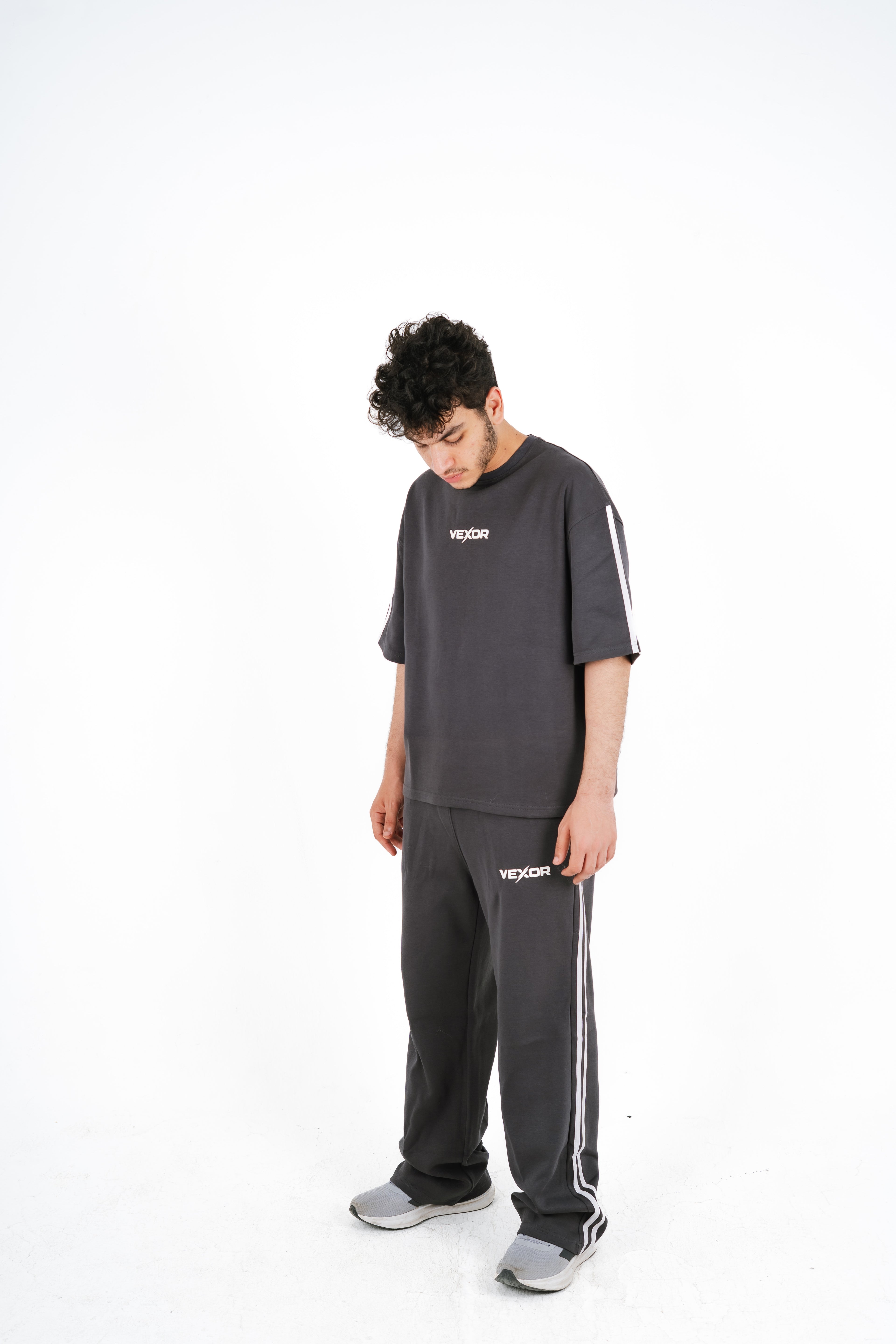 Gray wide leg SweatPants