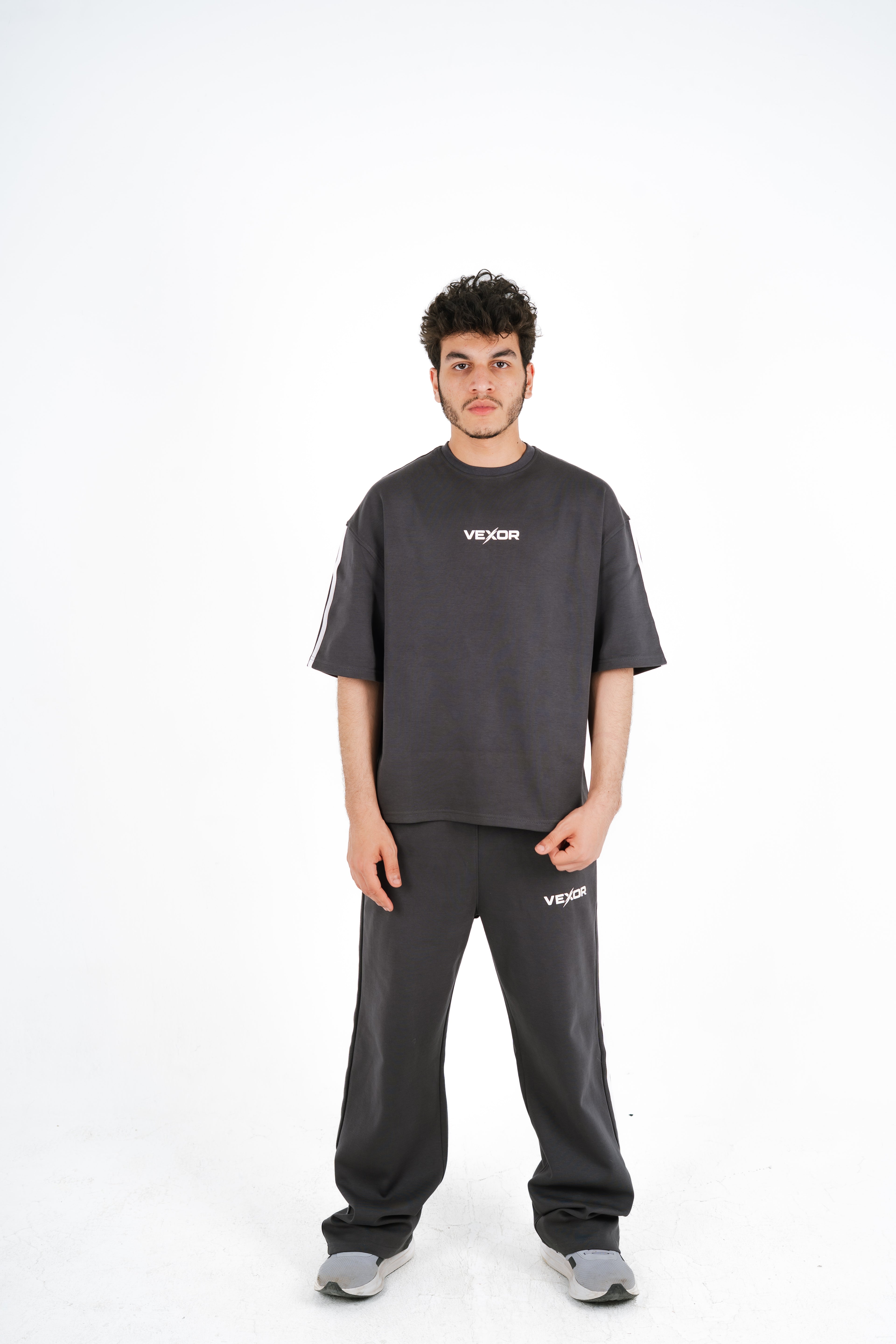 Gray wide leg SweatPants