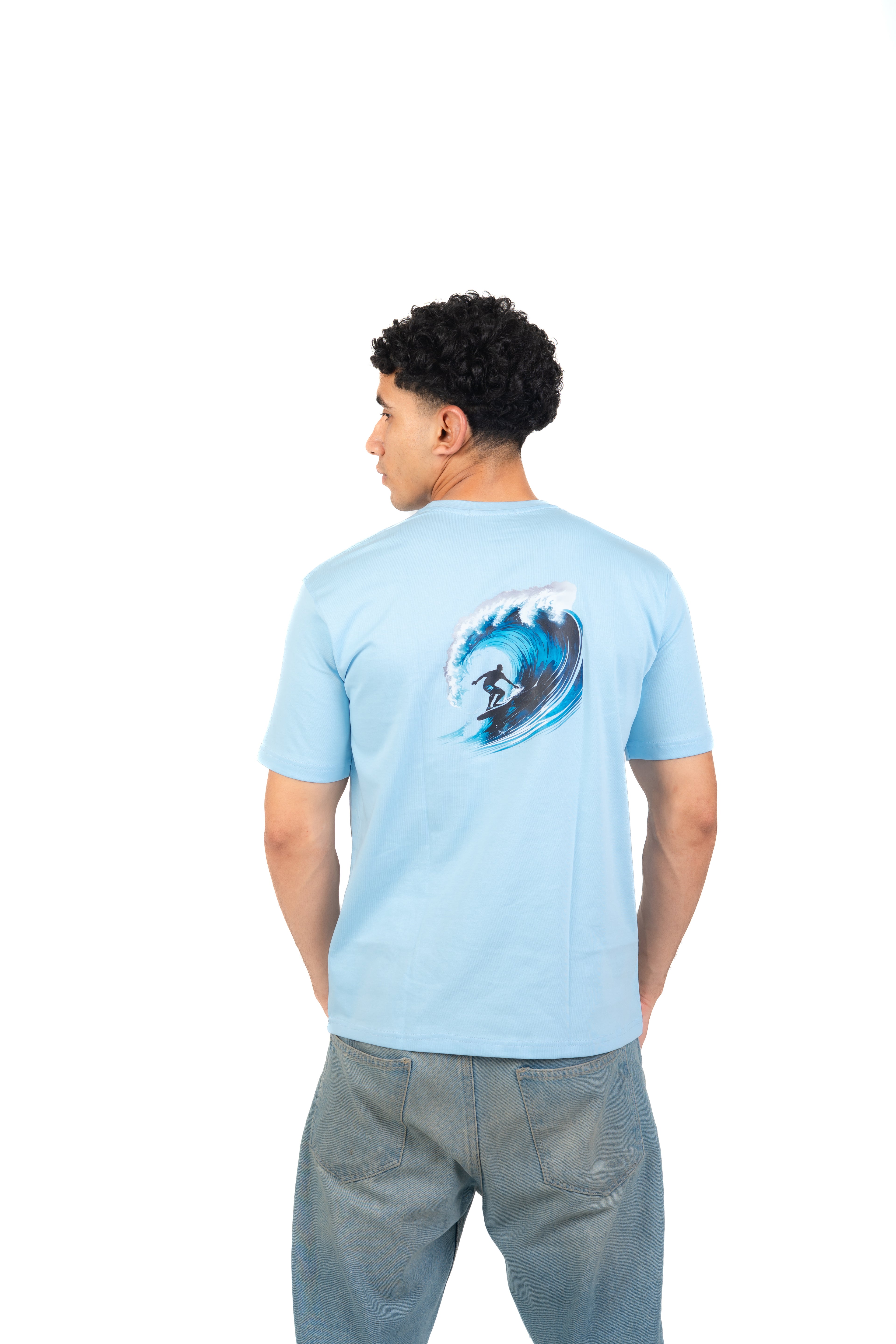 Blue Wave Printed T-shirts