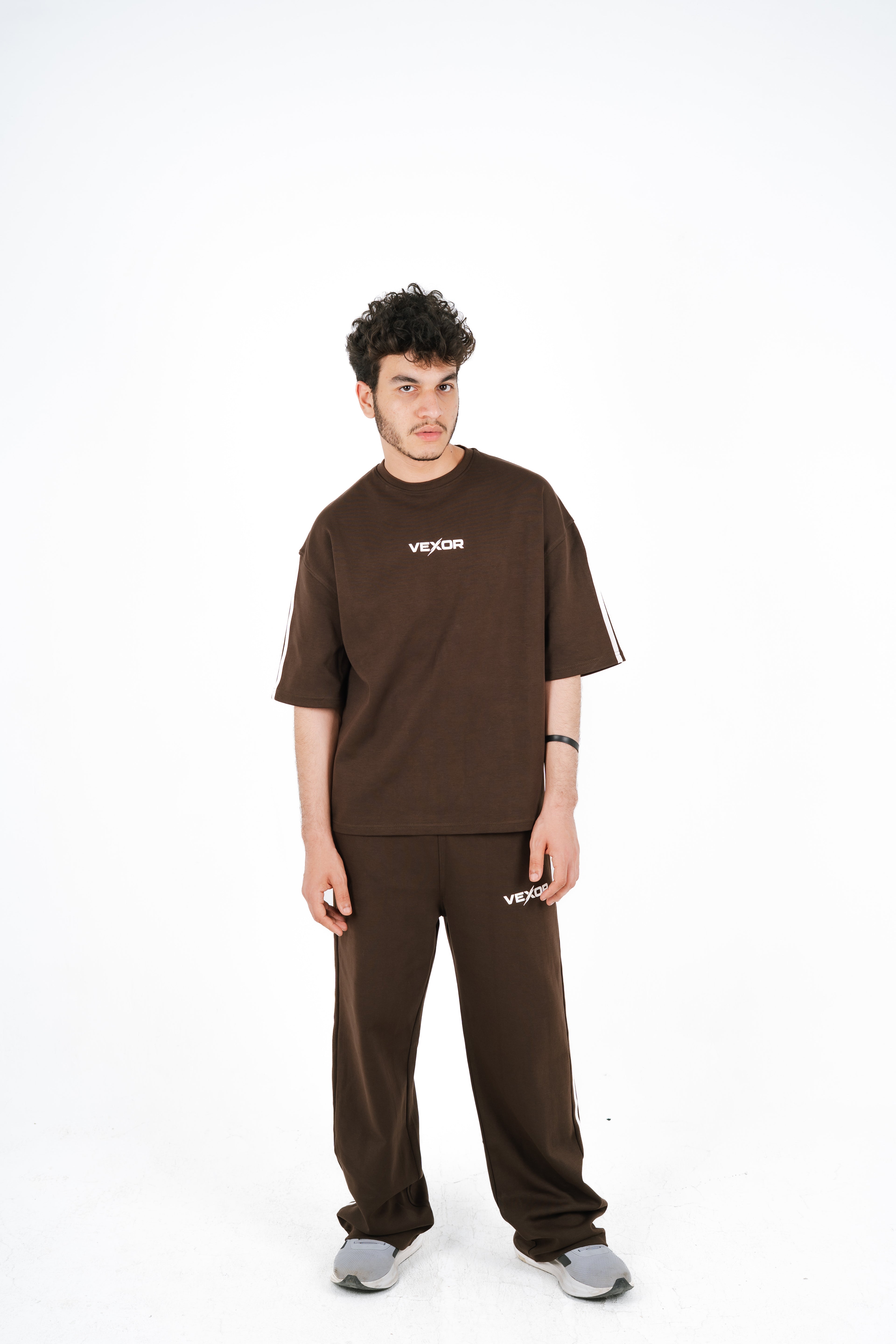 Brown wide leg SweatPants