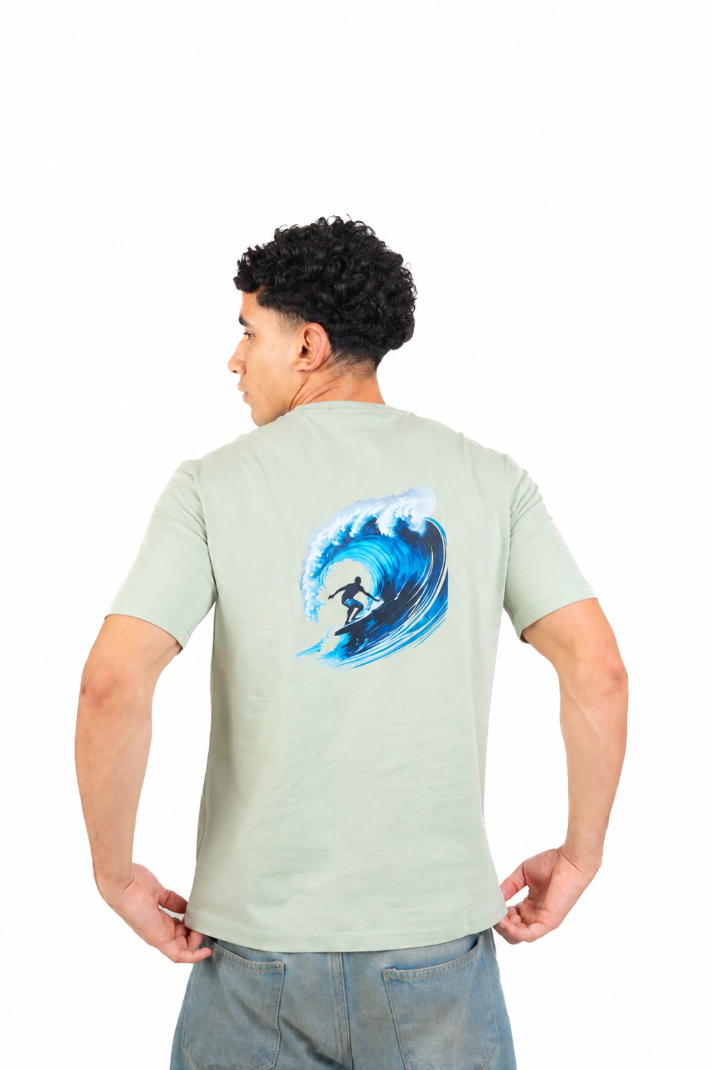 Blue Wave Printed T-shirts